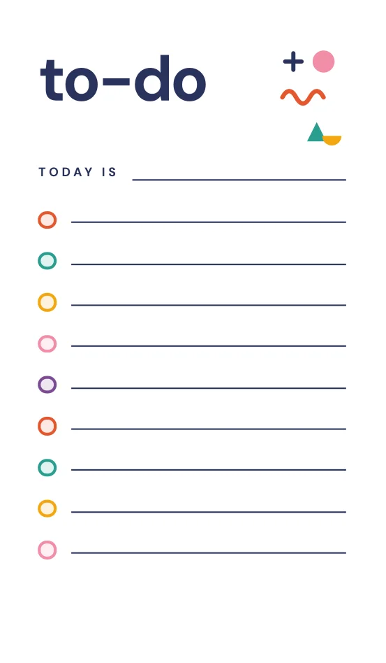 Blocco to-do Pop